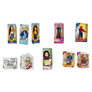 Mini Brands Lot of 10 Disney Store Figures Toy Story Marvel Star Wars Snow White